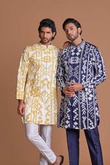 Applique work kurta set