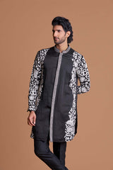 Black Applique kurta set