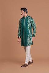 Applique side Detail Work Kurta set