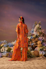 Orange Kaftan Set