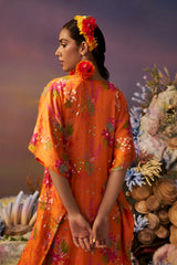 Orange Kaftan Set