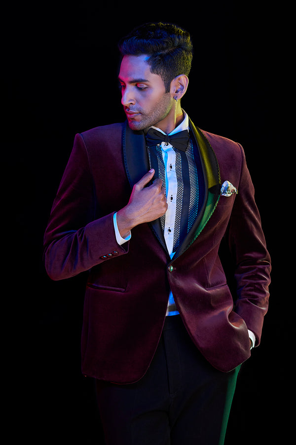 Wine Classic Two Piece Suit
