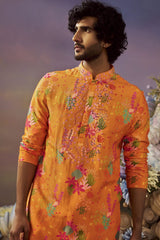 ORANGE KURTA SET